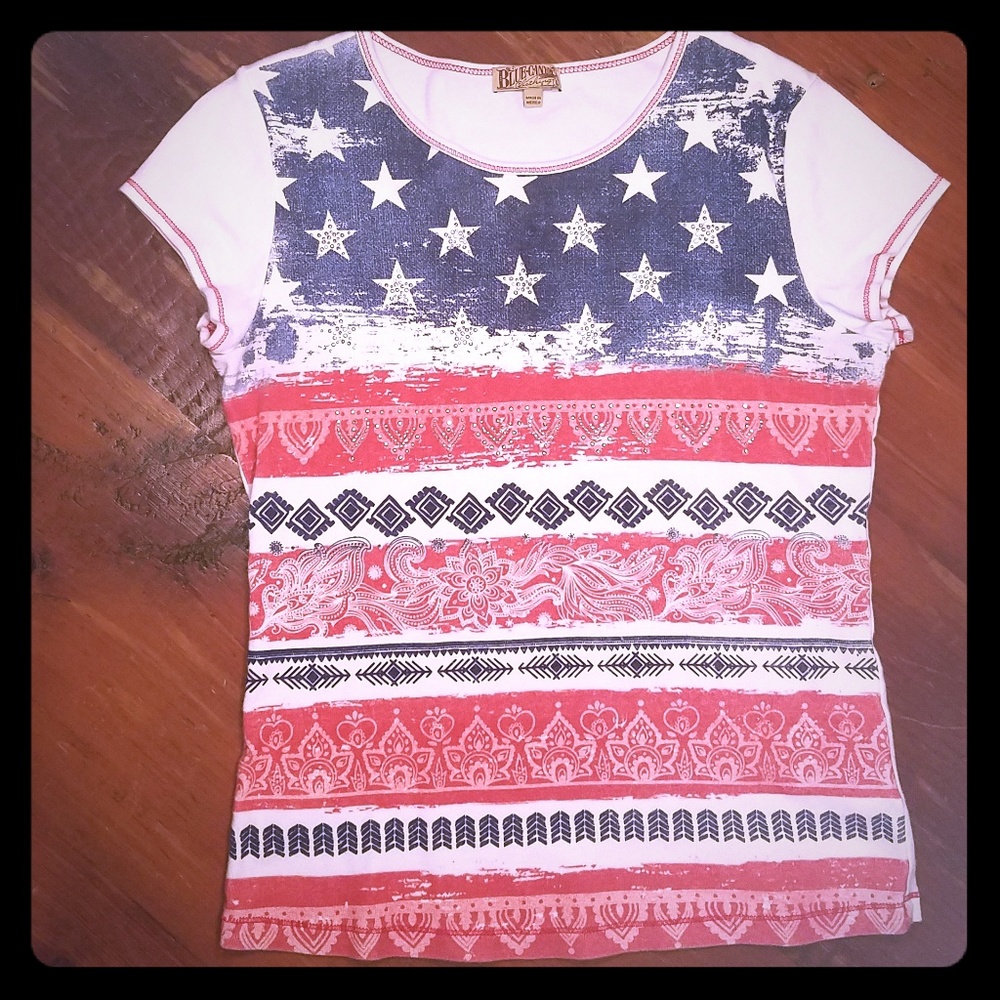 Patriotic Tee In New Condition